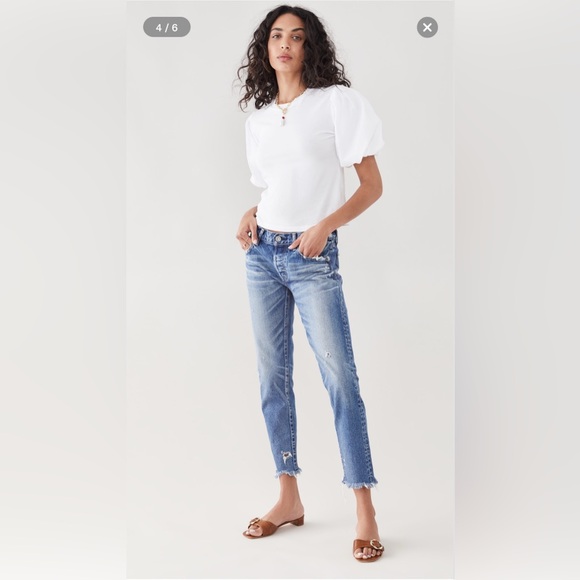 EUC Moussy Vintage Keller Tapered Distressed Jeans - Picture 4 of 10